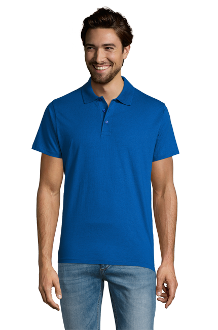 Prescott Men - 11377POLO-SHIRTS / SOLSΑνδρικό πόλοΠεριγραφή: Το ανδρικό πόλο Prescott Men διαθέτει κοντά μανίκια και πλαϊνές ραφές για άνετη εφαρμογή. Η πατιλέτα με τρία κουμπιά στον ίδιο τόνο προσθέτει κομψότητα, ενώ ένα επιπλέον κουμπί στην εσωτερική ραφή εξασφαλίζει πρόβλεψη. Ο ελαστικός ριπ γιακάς και η φακαρόλα στο λαιμό προσφέρουν άνεση για καθημερινή χρήση.Σύνθεση: Jersey 170g/m² - 100% Βαμβάκι Ringspun σεμί-πενιέΕφαρμογή ως Επαγγελματική Ένδυση: Ιδανικό για αναγνωρίσιμα περιβάλλοντα εργασίας όπως εταιρείες, εκδηλώσεις ή casual γραφεία. Δημιουργεί μία επαγγελματική εικόνα, διατηρώντας την άνεση κατά τη διάρκεια της ημέρας.Υλικό και Άνεση: Το βαρύ βαμβακερό ύφασμα προσφέρει απαλή αίσθηση στο δέρμα, εξασφαλίζοντας αντοχή και διάρκεια, ιδανικό για καθημερινή χρήση.Δυνατότητα Προσαρμογής: Διαθέτει τη δυνατότητα εκτυπώσεων με λογότυπα ή μηνύματα του πελάτη, προσφέροντας μοναδικότητα στην επαγγελματική ένδυση. Διαθεσιμότητα σε χρώματα: Αξιοποιήστε τη δυνατότητα να επιλέξετε ανάμεσα σε πολλές προσιτές αποχρώσεις που ταιριάζουν στις ανάγκες σας.